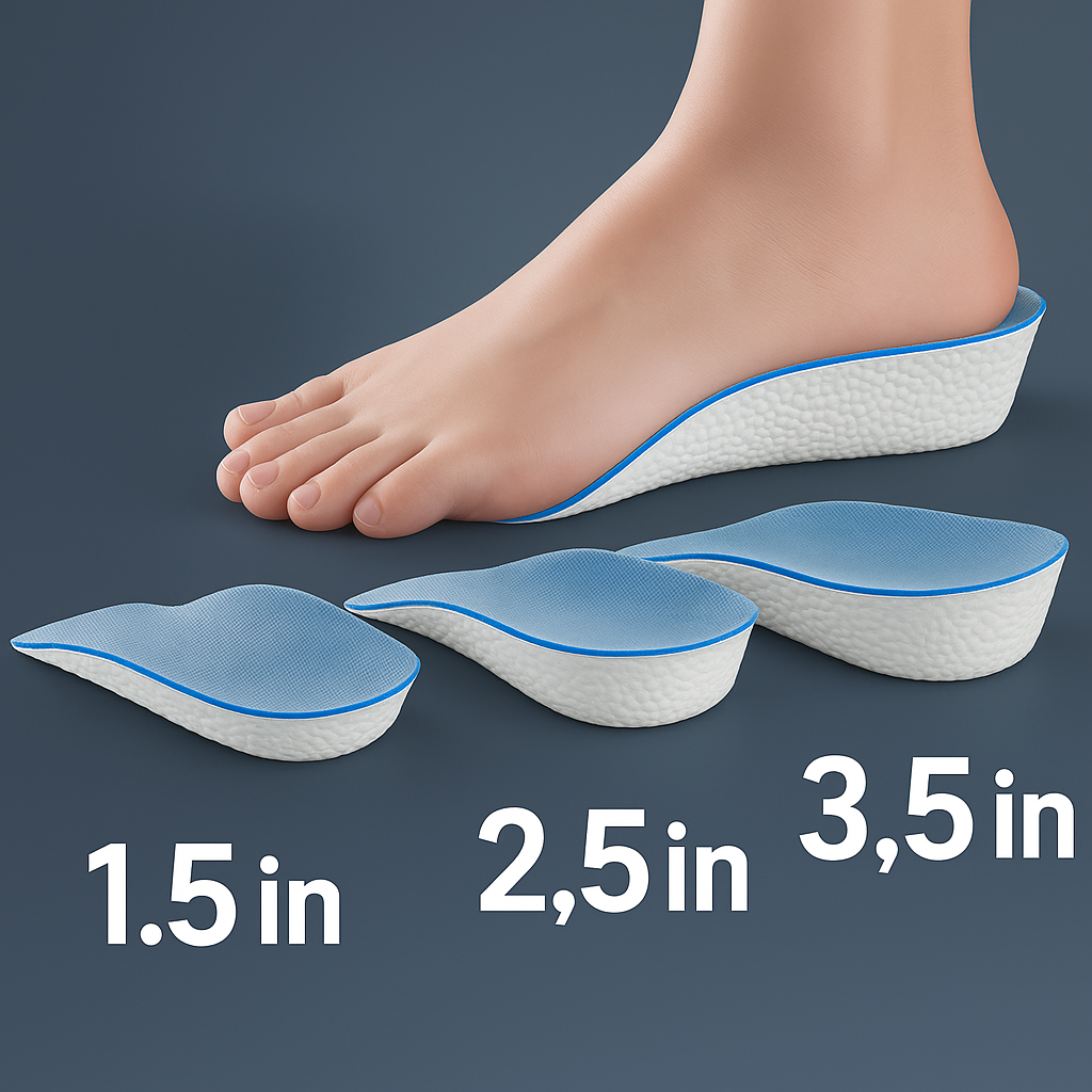 Arch Support Increase Height Insoles Light Weight Soft Elastic Lift for Men Women Shoes Pads 1.5CM 2.5CM 3.5CM Heighten Lift